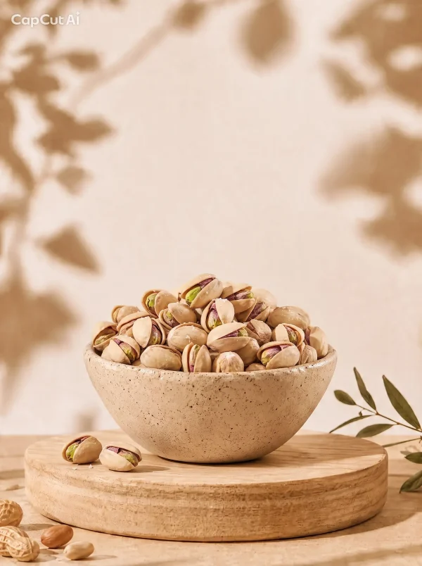 roasted_salted_pistachios_pedestal Pistācijas dabīgi atvērušās, grauzdētas, sālītas